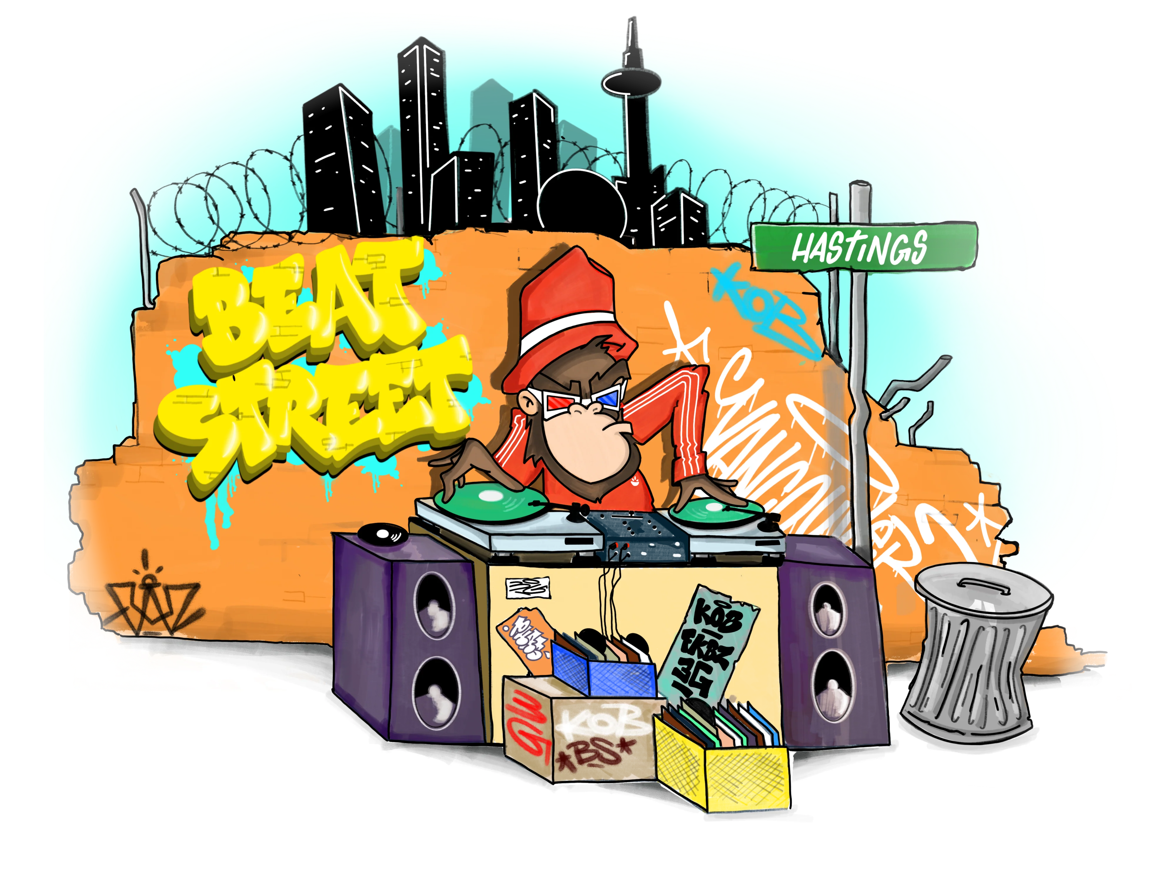 Beat Street x Phaseone3G  T-Shirt - Image 4