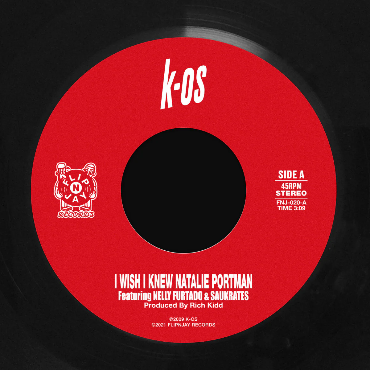 K-OS - I Wish I Knew Natalie Portman / Just What I Needed 7-Inch - Image 3